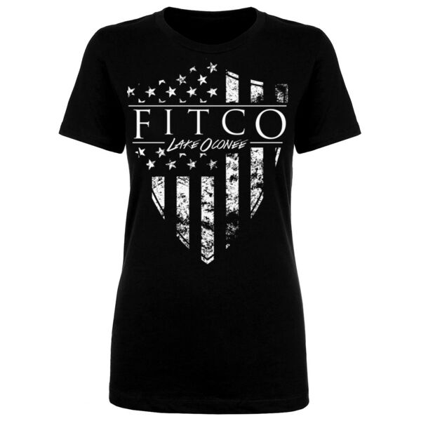 SHIELD FLAG - WOMEN'S FITTED T-SHIRT - $F6HTXP$ Thumbnail