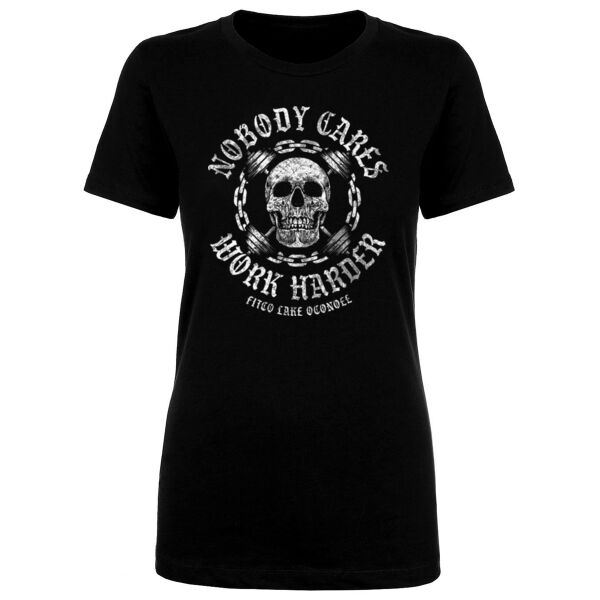 WORK HARDER - WOMEN'S FITTED T-SHIRT - $7DY23H$ Thumbnail