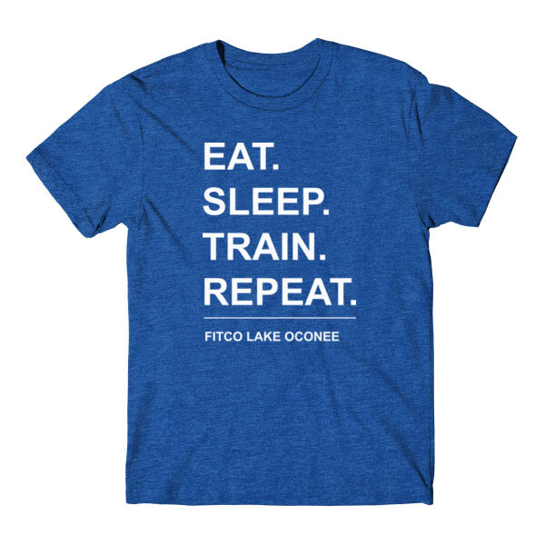 EAT SLEEP TRAIN REPEAT - T-SHIRT - $U1E59M$ Thumbnail