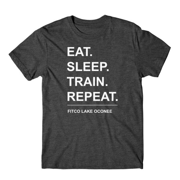EAT SLEEP TRAIN REPEAT - T-SHIRT - $U1E59M$ Thumbnail
